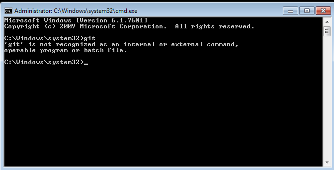 CMD Prompt issuing git command without git being installed